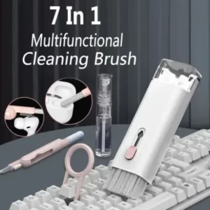 Style X gadget Pakistan 7 in 1 Computer Keyboard Cleaning Brush Set Earbuds Cleaning Pen Wireless Bluetooth Headset Charging Box Electronics Keyboard Cleaning Tools Cleaner Keycap Puller Kit